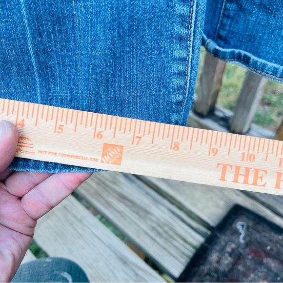 7 For All Mankind Low Rise‎ Jeans Women Size 28 Blue Cotton Distressed - Picture 10 of 12